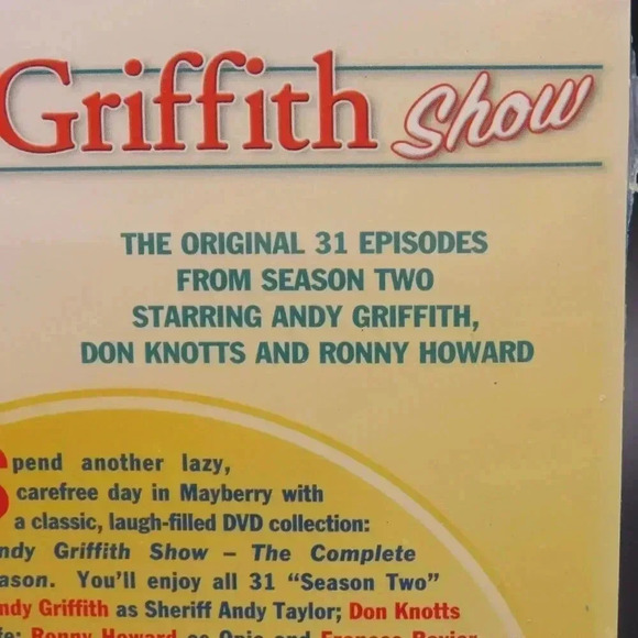 Andy Griffith Show Complete Second Season DVD Set NEW Factory Sealed The - Picture 3 of 3